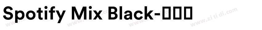 Spotify Mix Black字体转换